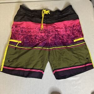 Wave Zone Mens Swim Trunks Board Shorts Size XL Waist Beach Vacation Surf